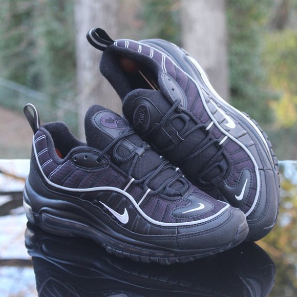 Nike Air Max 98 Black Grey Size 7Y - Picture 3 of 12